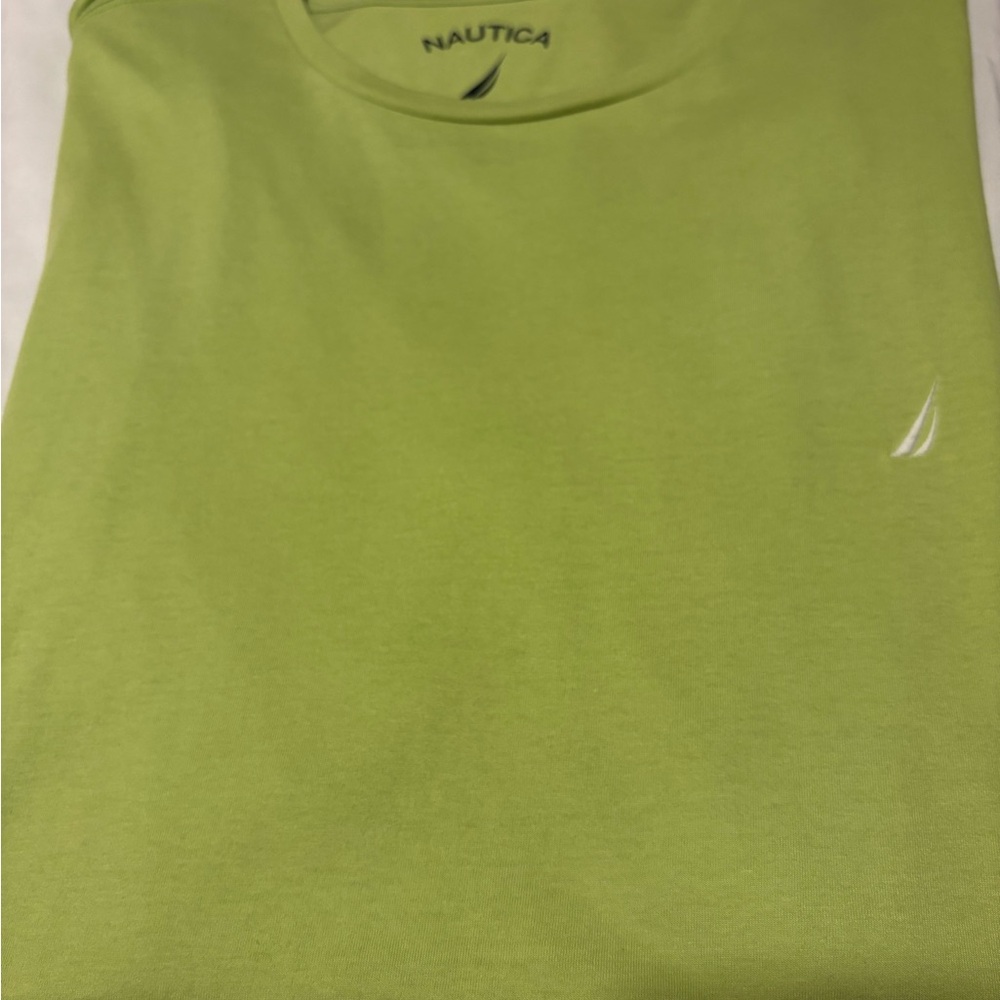Nautica Men's Bright Green Short Sleeve Tee